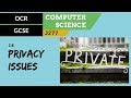 Privacy Issues in Computer Science