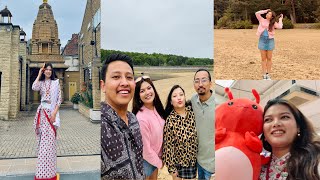 Visiting leeds hindu temple 🛕 for the first time in uk 🇬🇧wearing chettri dress 😌🇳🇵