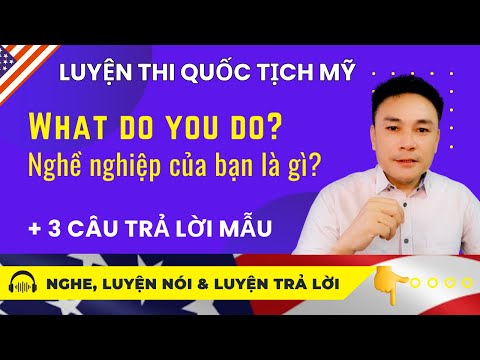 Khi viên chức hỏi về công việc của bạn, hãy trả lời thế này! | What do you do?