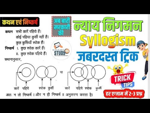 53. SSC GD 2025 : Reasoning | Syllogism 03 Topics, Problems and Questions & Answers | Sudhir Study91