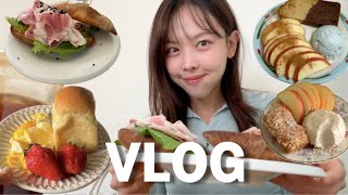 VLOG | 도대체 빵은 언제 질리는 것인가.. 매일 새로운빵 먹는 재미로 눈 뜨는 사람ㅣ건강빵택배추천ㅣ그릭요거트ㅣ샌드위치맛집ㅣ먹방브이로그