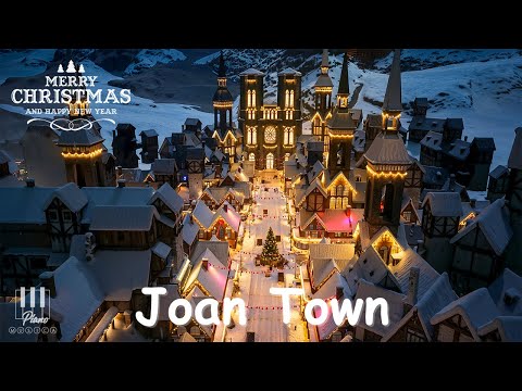 ¿Cómo se crea en 3D la temporada navideña en Joan Town (Música de fondo de piano Jingle-Bells)