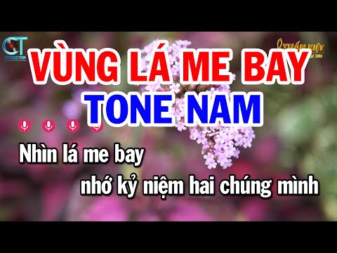 Karaoke Vùng Lá Me Bay Tone Nam ( Cm ) Nhạc Sống Beat Mới Nhất | Karaoke Tuấn Kiệt