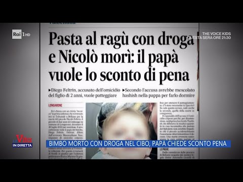 Bimbo morto con droga nel cibo, il padre chiede lo sconto di pena - La vita in diretta 15/12/2023