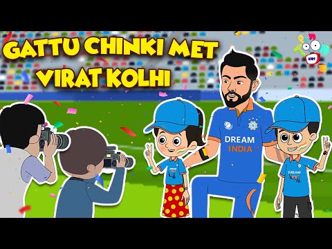 Gattu Chinki Met Virat Kolhi | Favourite Cricketer | Animated Stories | Moral Stories | PunToon Kids