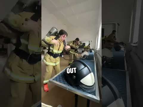 This girl firefighter showed why she's the best ❤️ #shorts