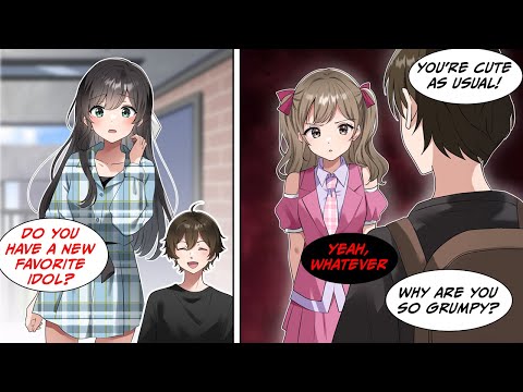 [Manga Dub] The idol that's usually super nice to me is cold to me today... Why...!? [RomCom]