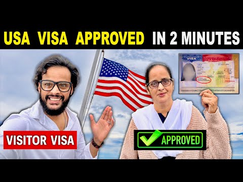 USA VISITOR VISA APPROVED IN 2 MINUTES | Tourist Visa Pe America Kaise Jaa Sakte Hai | Indian In USA