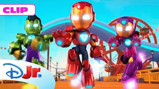 MARVEL IRON MAN Y SU SUPEREQUIPO: ¡Blíndate! 💪 | CANCIÓN | @DisneyJuniorES