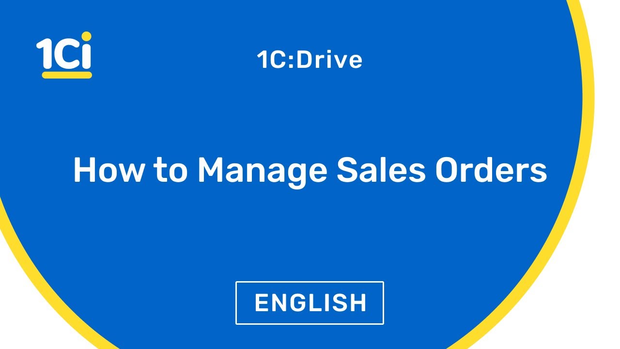 How to Manage Sales Orders in 1C:Drive ERP | 08.09.2021

In this video, you will go through the capabilities of 1C:Drive ERP that allow you to monitor delivery, payment and overall lifecycle ...