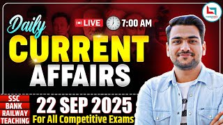 Current Affairs 2025 | Daily Current Affairs | 22 Sept | Current Affairs Today | By Yash Rawat Sir