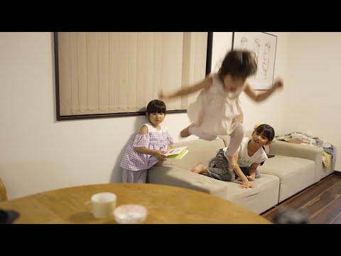 ダイブする3歳児