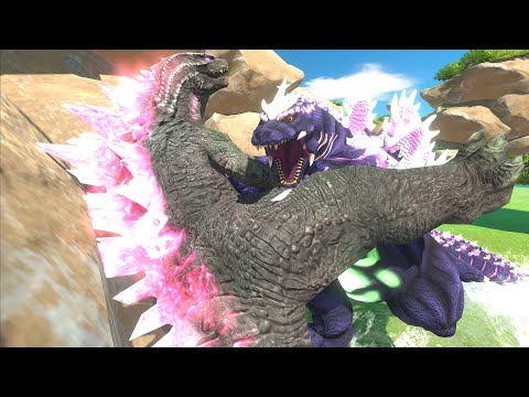 Monstrous Evolution: Evolved Godzilla VS. Evolved Super Godzilla! - Animal Revolt Battle Simulator