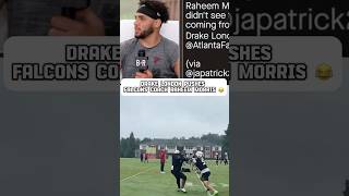 Drake London Explains Pushing Atlanta Falcons Coach Raheem Morris 😂 #shorts