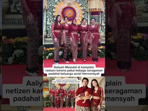 Aaliyah Massaid pakai kebaya seragaman sama aurel, KD, Ashanty pasti karena dianggap keluarga