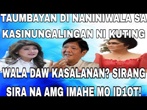 TAUMBAYAN DI NANINIWALA SA KASINUNGALINGAN NI KUTING WALA DAW KASALANAN? SIRANG SIRA KANA  ID1OT!