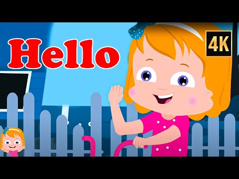 Learn to Greet hello Song Kids Cartoon Video