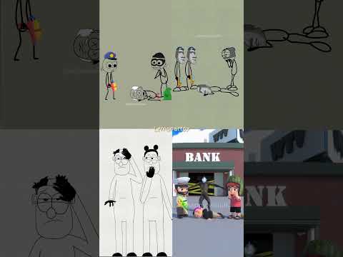 Animasi Vs Animasi (Jangan Bergerak)😱 #shorts #animasi