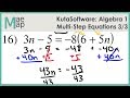 Solving Multi-Step Equations with KutaSoftware