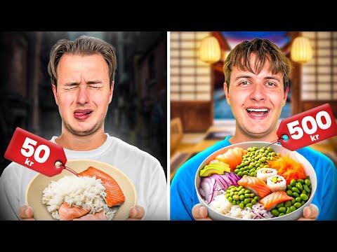 50 KR vs 500 KR SUSHI BOWL!!!