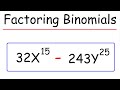 Factoring Binomials and Exponents