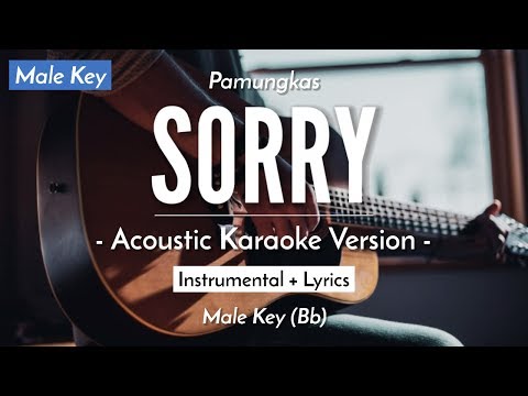 Sorry (Karaoke Akustik) – Pamungkas (Male Key | HQ Audio)