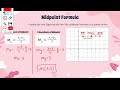 Finding Midpoints and Endpoints with the Midpoint Formula