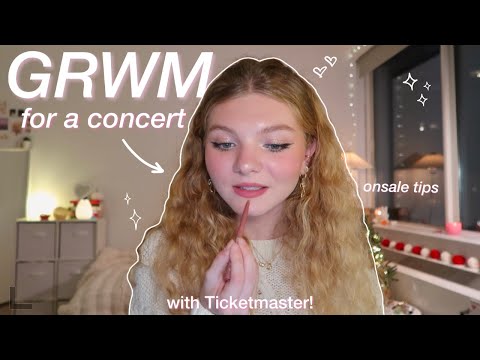 GRWM for a concert with Ticketmaster! ˖ ࣪⭑ onsale tips, favorite app features, & outfit idea!