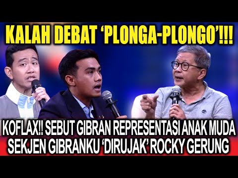 Plonga Plongo❗Belain Gibran, Sebut Gibran Representasi Anak Muda, Sekjen Gibranku 'Dirujak' Rocky