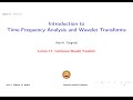 Wavelet Analysis Concepts