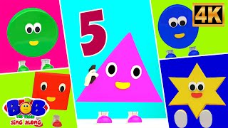 Five Little Shapes, Fun Learning Song for Kids & Toddlers