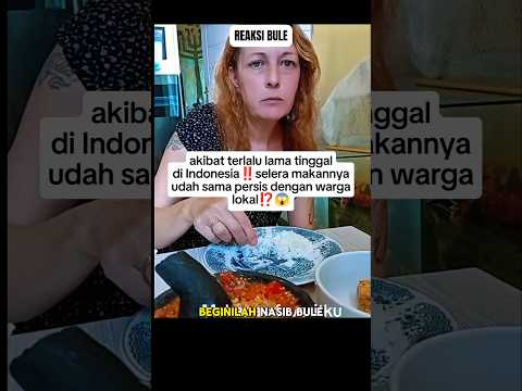 begini jadinya jika orang bule kelamaan tinggal di Indonesia⁉️😱#shorts