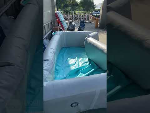 TOP quality inflatable swimming pool 4*2*0.8m size ,easy to set up…#ipoolgo #inflatable pool #fyp