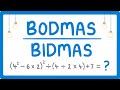 Understanding BODMAS/BIDMAS Operations