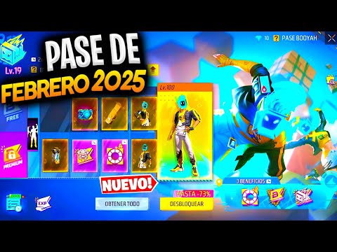 🔥 NUEVO PASE BOOYAH DE FEBRERO 2025 de FREE FIRE PROXIMO PASE ELITE NUEVA ACTUALIZACION SIGUIENTE