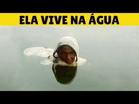Ela vive dentro da água há mais de 20 anos
