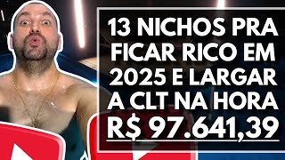 🎬13 NICHOS DE CANAIS DARK BOMBÁSTICOS QUE MONETIZA RÁPIDO EM 2025 💲E GANHAR EM DÓLAR RÁPIDO🚀