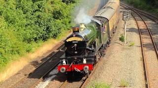 5043 Earl of Mount Edgcumbe stomps up to Birmingham Snow Hill! | The Shakespeare Express | 21/6/26