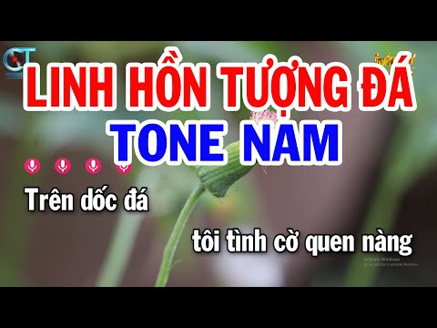 Karaoke Linh Hồn Tượng Đá Tone Nam Am || Nhạc sống Mới || Karaoke Tuấn Kiệt