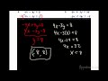 Solving Linear Systems with Elimination Techniques