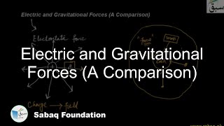 Electric and Gravitational Forces (A Comparison)
