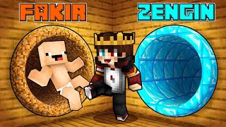 ZENGİN TÜNEL VS FAKİR TÜNEL  - Minecraft