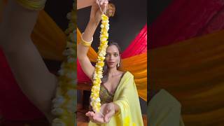 DIY yellow rose & mogra gajra ❤️‍🔥✨