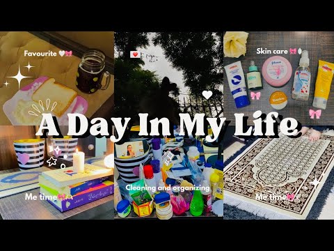 A day in my life| Sunday routine| Self care, Cleaning,Organising,Skin care🎀🪞😍🤍|iqraw butt