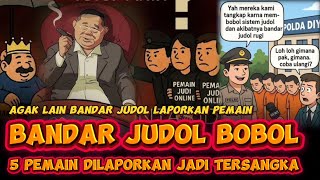Bandar judi online bobol,pemain di laporkan 5 orang jadi tersangka?