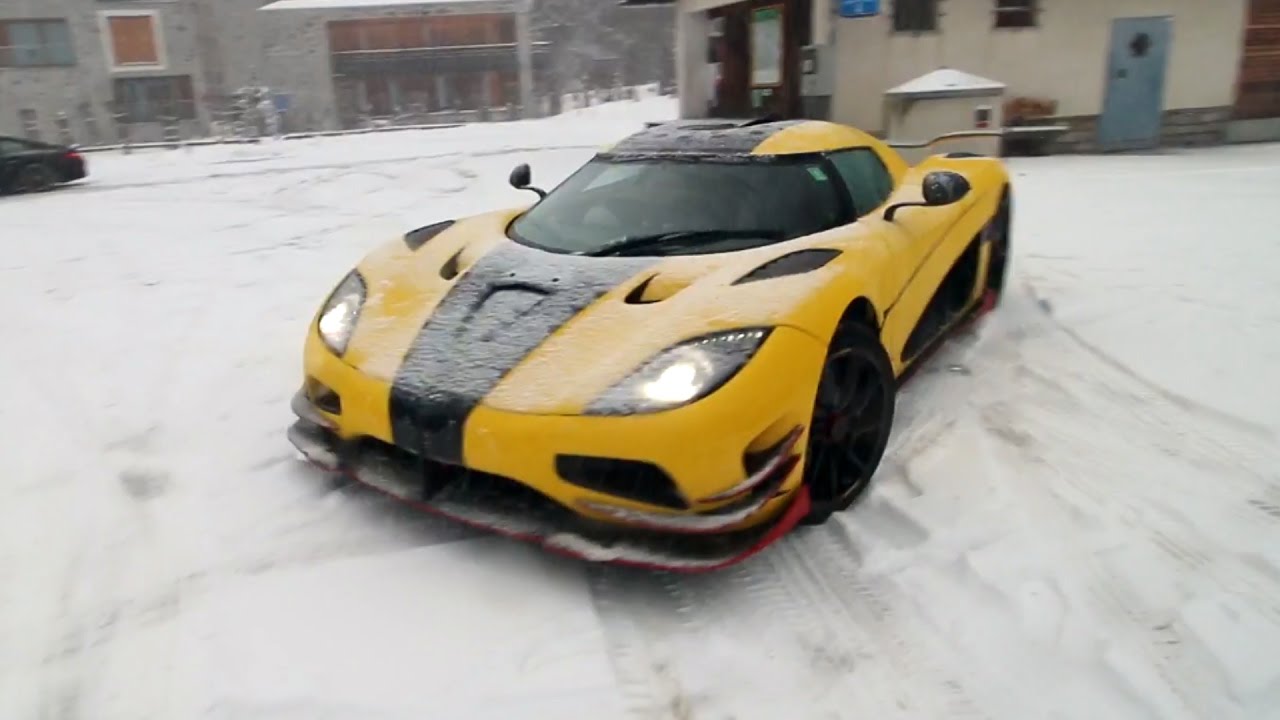 Koenigsegg Agera RS ML Conquers Winter in the Swiss Alps