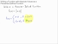 Absolute Value and Piecewise Functions