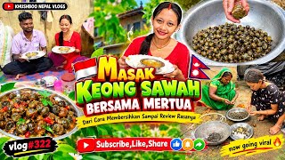 #Vlog322 DIBANTU MERTUA MASAK KEONG SAWAH! 🤤 Begini Cara Orang Madhesi Mengolahnya 🇳🇵