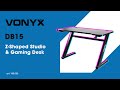 Gaming Desk - Vonyx DB15 Z-Table
