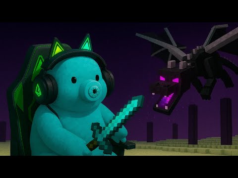 Biólogo se enfrenta a la Dragona en Minecraft